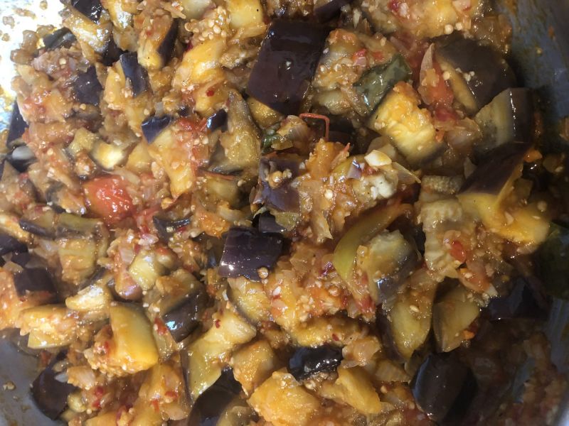 Aubergines à l'indonésienne (Sambal Terong Balado)